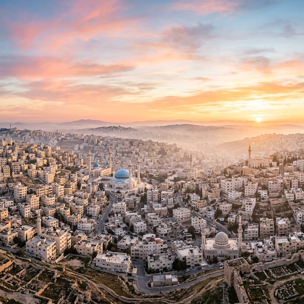 Morning panorama of Amman